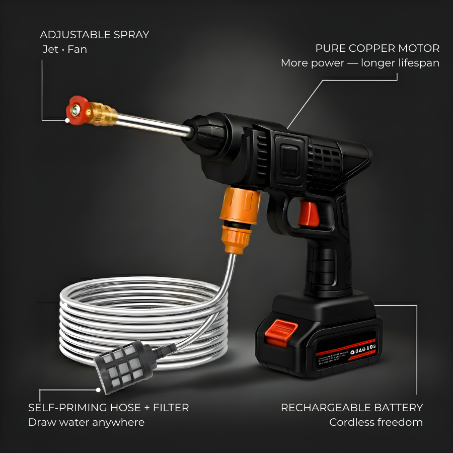 PowerWash Pro — Cordless High-Pressure Cleaner