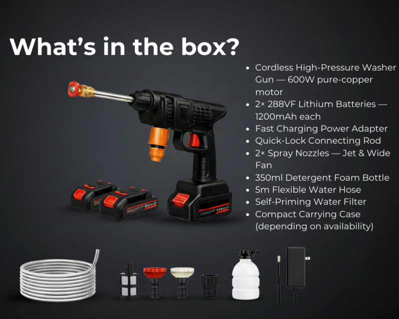 PowerWash Pro — Cordless High-Pressure Cleaner
